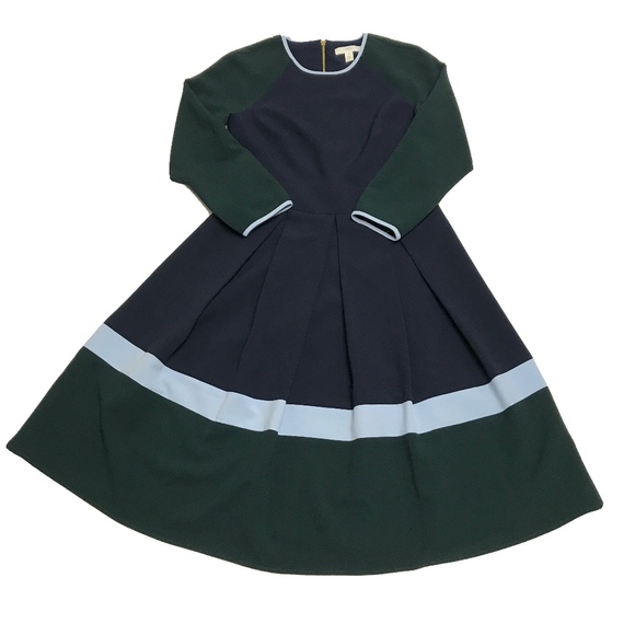 1901 colorblock midi dress